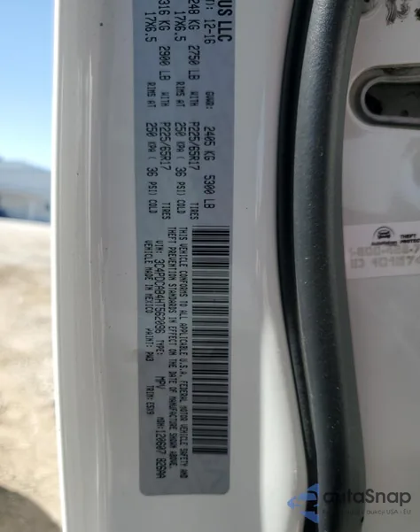 2017 Dodge Journey Se z USA, uszkodzony, nr VIN 3C4PDCAB4HT562096